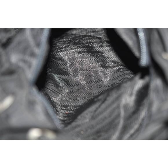Auth Prada Nylon Leather Backpack Black #48359P28B - Picture 10 of 13